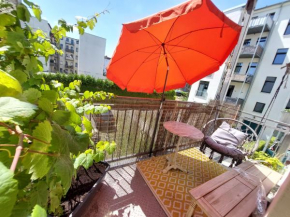 Annastraße - gemütlich mit schaukeln auf dem Balkon